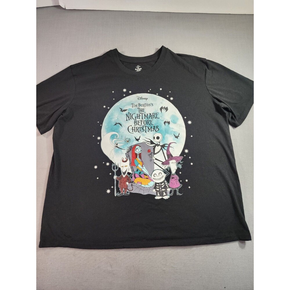 Disney The Nightmare Before Christmas Jack & Sally Graphic T-Shirt Black XL